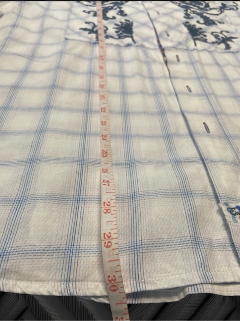 English Laundry Men’s XL Embroidered Button Down Shirt Plaid Designer Casual - Picture 14 of 15